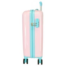 Maleta de Cabina Minnie Florals rígida 55cm rosa claro