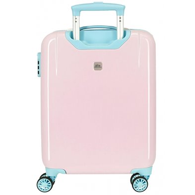 Maleta de Cabina Minnie Florals rígida 55cm rosa claro