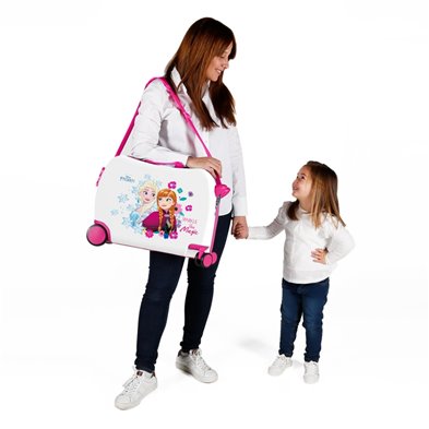 Maleta infantil 2 ruedas multidireccionales Sparkle Frozen
