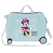 Maleta infantil 2 ruedas multidireccionales Minnie Enjoy the Day Azul