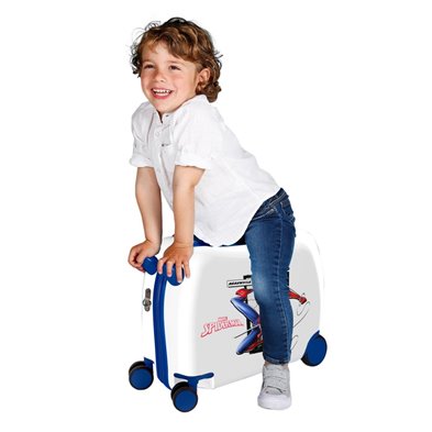 Maleta infantil 2 ruedas multidireccionales Spiderman Action