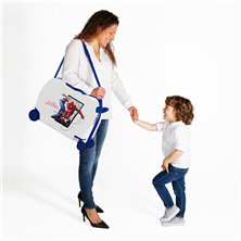 Maleta infantil 2 ruedas multidireccionales Spiderman Action