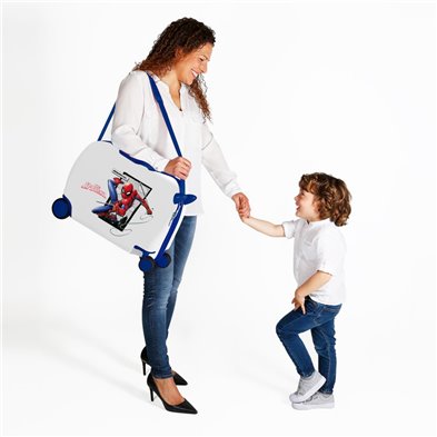 Maleta infantil 2 ruedas multidireccionales Spiderman Action