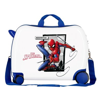 Maleta infantil 2 ruedas multidireccionales Spiderman Action