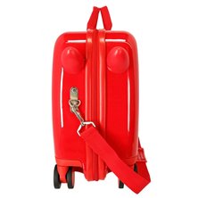 Maleta infantil 2 ruedas multidireccionales Mickey Colour Mayhem Rojo
