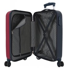 Maleta de cabina EL POTRO Chic rígida 55cm Rojo Granate