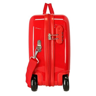 Maleta infantil 2 ruedas multidireccionales Mickey Enjoy the Day Oh Boy Roja