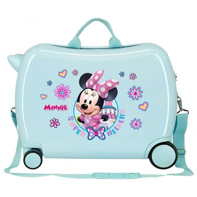 Maleta infantil Minnie Super Helpers ruedas multidireccionales turquesa