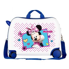 Maleta infantil 2 ruedas multidireccionales Minnie Joy Azul