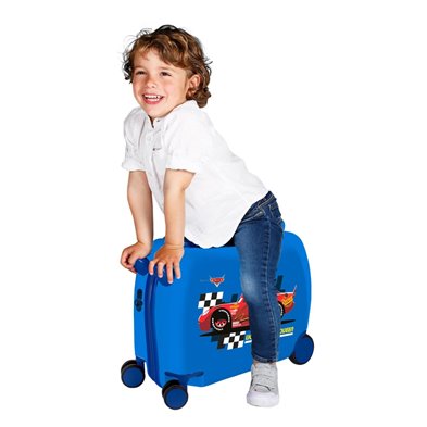 Maleta infantil 2 ruedas multidireccionales McQueen Azul