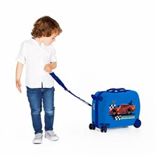 Maleta infantil 2 ruedas multidireccionales McQueen Azul