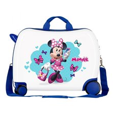 Maleta infantil 2 ruedas multidireccionales Minnie Good Mood Azul
