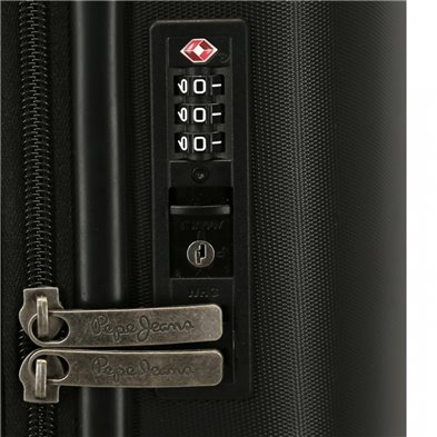 Maleta de cabina Pepe Jeans Laila Negra rígida 55cm