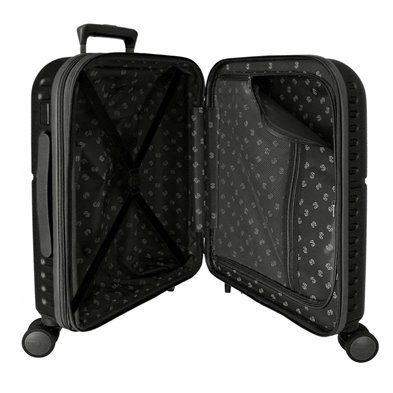 Maleta de cabina Pepe Jeans Jane Negra expandible rígida 55cm