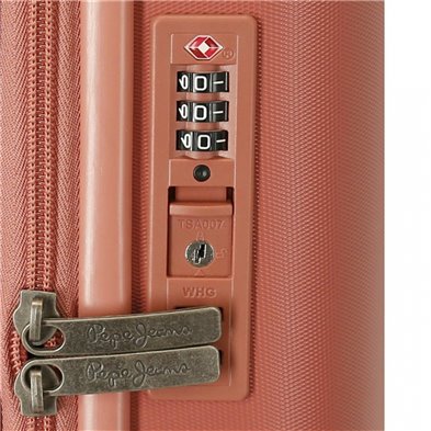 Maleta de cabina Pepe Jeans Laila terracota rígida 55cm
