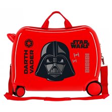 Maleta infantil 2 ruedas multidireccionales Star Wars Darth Vaider Rojo