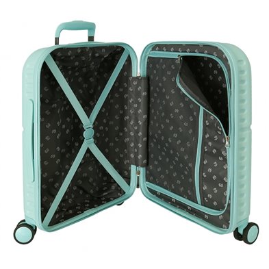 Maleta de cabina Pepe Jeans Highlight Turquesa rígida 55cm