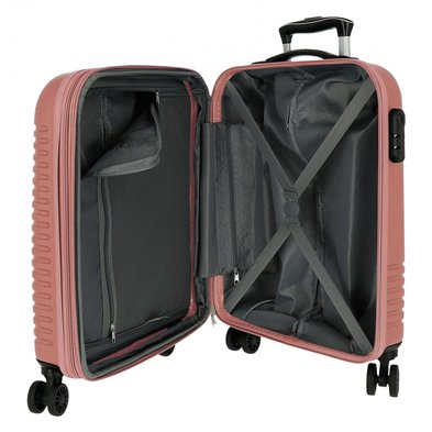 Maleta de Cabina Roll Road India Expandible Nude