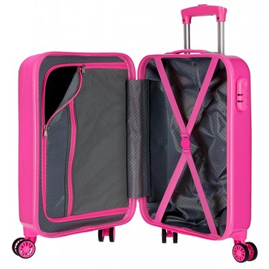 Maleta de cabina Encanto Mirabel rígida 55 cm Fucsia