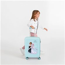 Maleta de cabina Frozen Memories rígida 55 cm turquesa