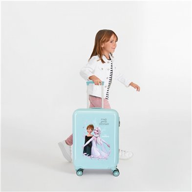 Maleta de cabina Frozen Memories rígida 55 cm turquesa