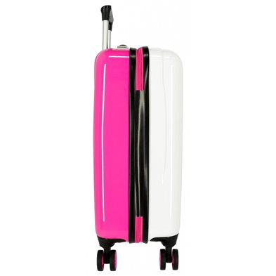 Maleta de cabina Roll Road Arcoiris Everything OK rígida 55cm Blanco