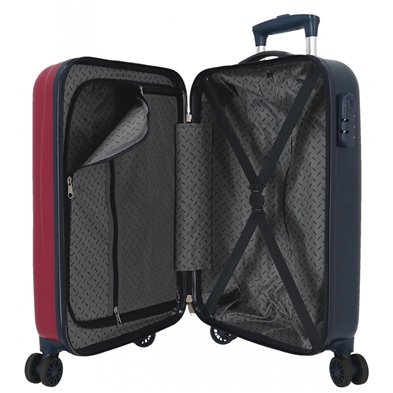 Maleta de cabina Bambi rígida 55 cm Granate