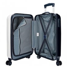 Maleta de cabina Bambi rígida 55 cm Blanco