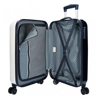 Maleta de cabina Bambi rígida 55 cm Blanco