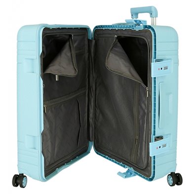 Maleta Mediana Movom Dimension Rígida 66cm Turquesa