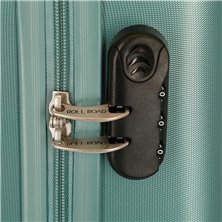 Maleta de cabina Roll Road India Rígida 55cm Turquesa