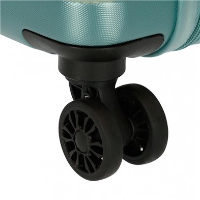 Maleta de cabina Roll Road India Rígida 55cm Turquesa