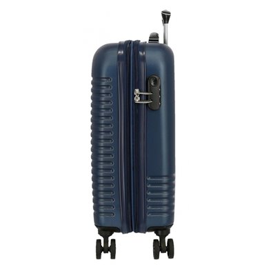 Maleta de cabina Roll Road India Rígida 55cm Azul Marino
