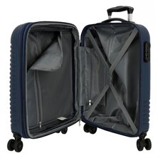 Maleta de cabina Roll Road India Rígida 55cm Azul Marino