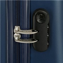 Maleta de cabina Roll Road India Rígida 55cm Azul Marino