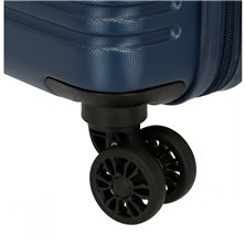 Maleta de cabina Roll Road India Rígida 55cm Azul Marino