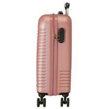Maleta de cabina Roll Road India Rígida 55cm Nude