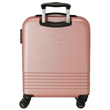 Maleta de cabina Roll Road India Rígida 55cm Nude