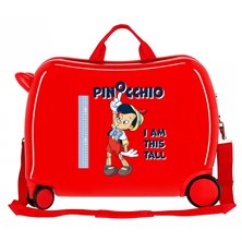 Maleta infantil 2 ruedas multidireccionales Pinocchio