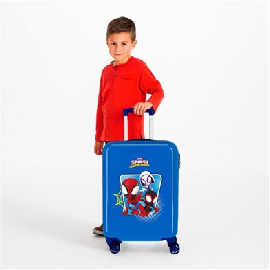 Maleta de cabina spidey Team Up rígida 55 cm azul