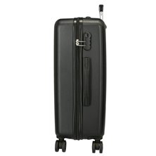 Maleta mediana Mikey Outline 65 cm Negro