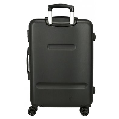 Maleta mediana Mikey Outline 65 cm Negro