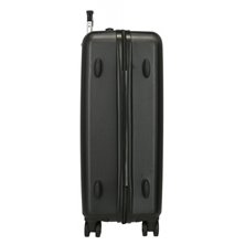Maleta mediana Mikey Outline 65 cm Negro