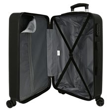 Maleta mediana Mikey Outline 65 cm Negro