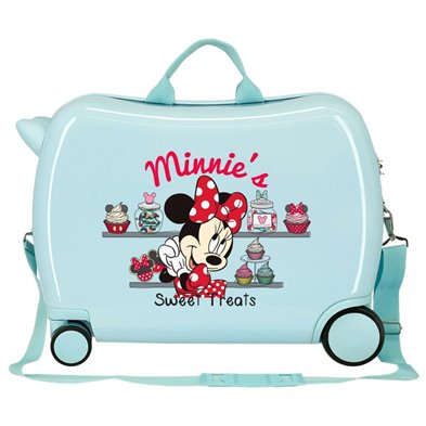 Maleta infantil Minnie´s sweet treats That´s Easy 2 ruedas multidireccionales Turquesa