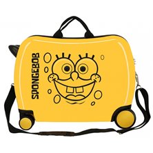 Maleta infantil 2 ruedas multidireccionales Sponge Bob