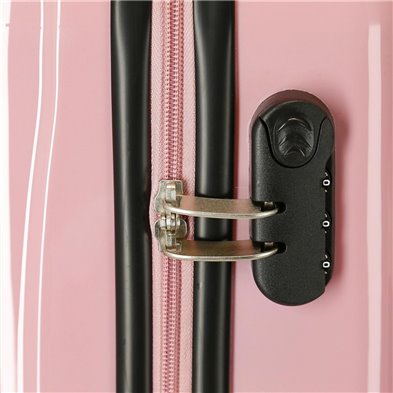 Maleta de Cabina Pepe Jeans Holi rígida 55cm rosa nude