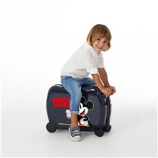 Maleta infantil 2 ruedas multidireccionales Mickey Mouse Fashion Marino