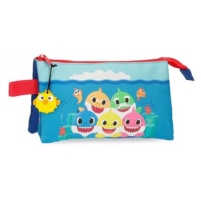 Estuche Happy Family tres compartimentos