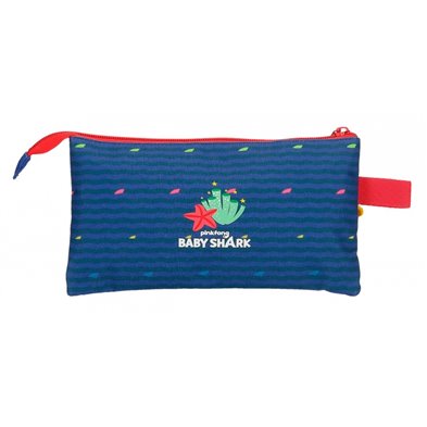 Estuche Happy Family tres compartimentos